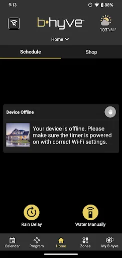 B-hyve screenshot 2