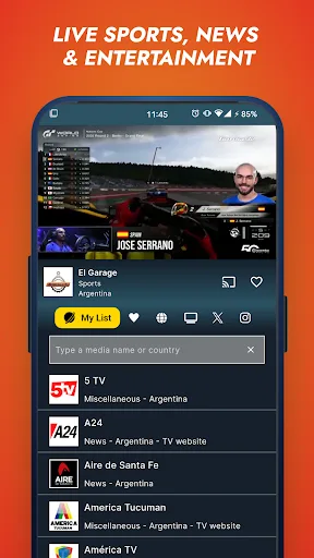 Orbitv: Live TV, IPTV Player screenshot 2