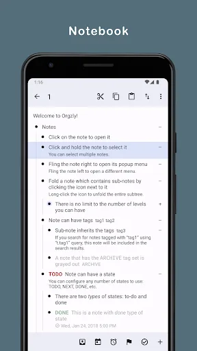 Orgzly: Notes & To-Do Lists screenshot 3