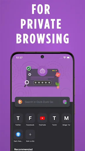 Dark Web Browser : OrNET screenshot 1