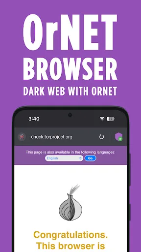 Dark Web Browser : OrNET screenshot 2
