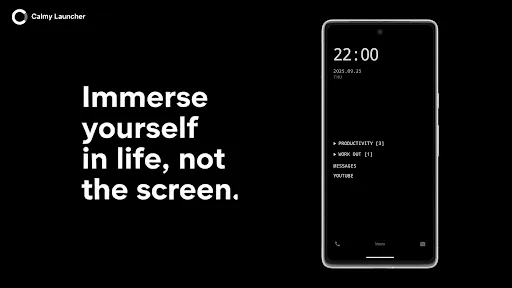 Calmy - minimalist launcher screenshot 1