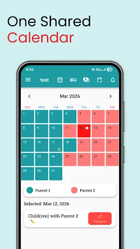 Our Days Co-Parenting Calendar screenshot 2