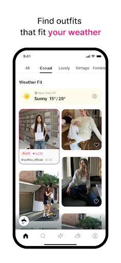 Outfics: Daily Outfit Forecast screenshot 1