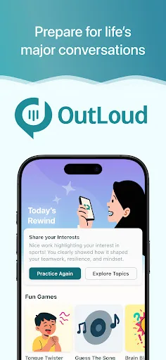 OutLoud: Conversation Practice screenshot 1
