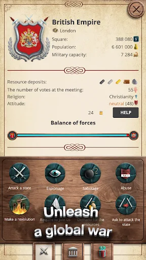 Europe 1784 Military strategy screenshot 2