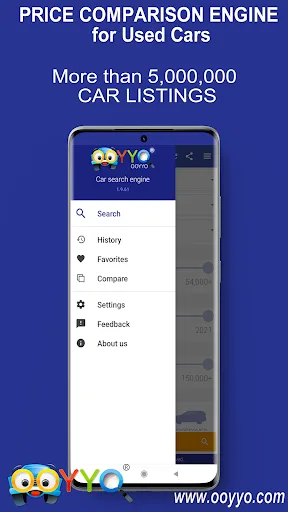 Car comparison engine – OOYYO screenshot 1