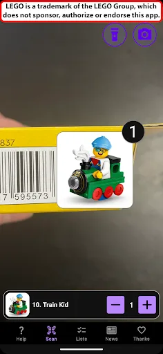 Minifig Scan screenshot 2