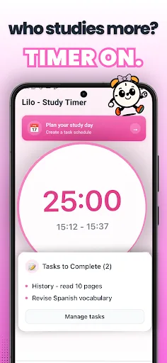 Lilo Study Timer & Challenges screenshot 1