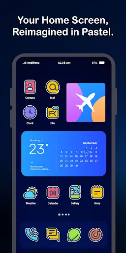 Sticker UI - Icon Pack Android screenshot 4