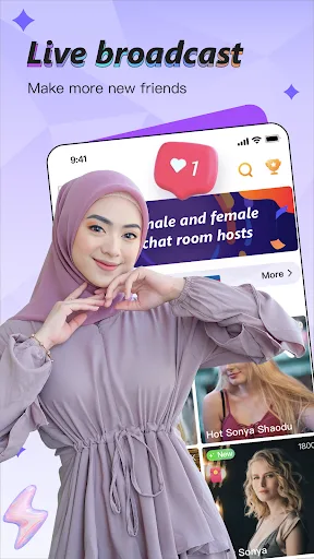 Papaya Live-Live Stream，Show screenshot 1