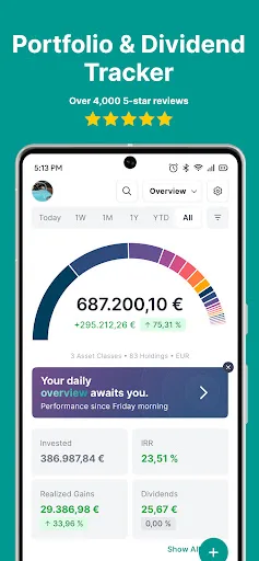 Parqet - Portfolio Tracker screenshot 1