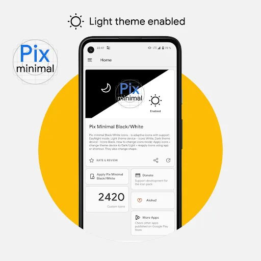Pix-Minimal Black/White Icons screenshot 5