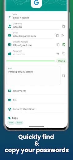 DroidPass Password Manager screenshot 4