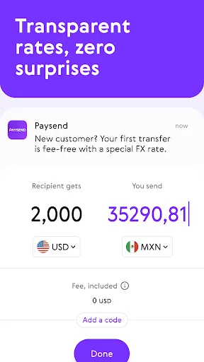 Paysend: Simple Money Transfer screenshot 3