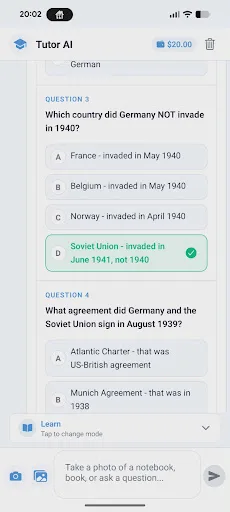 Tutor AI screenshot 2