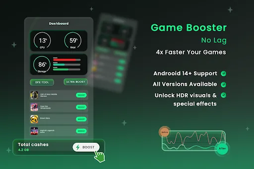 Game Booster - No Lag screenshot 1