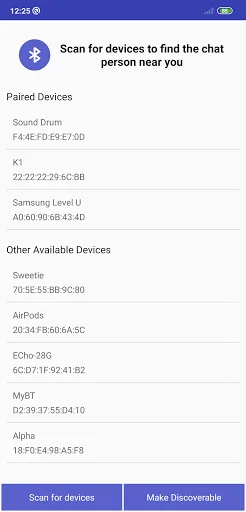 Simple Bluetooth Chat screenshot 2