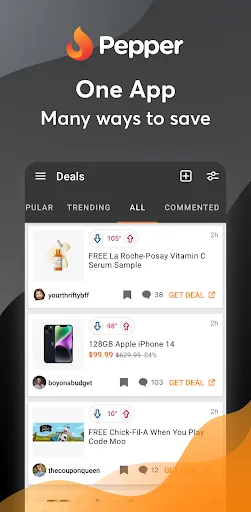 Pepper - Deals & Coupons screenshot 1
