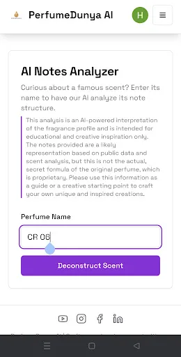 PerfumeDunya AI screenshot 2