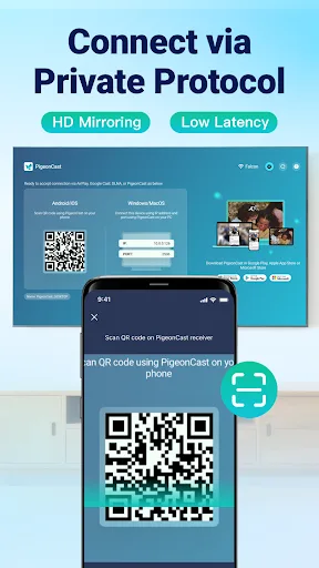 PigeonCast：Mirror via AirPlay screenshot 3