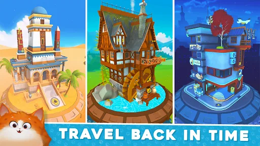 Cats in Time - Relaxing Puzzle screenshot 1