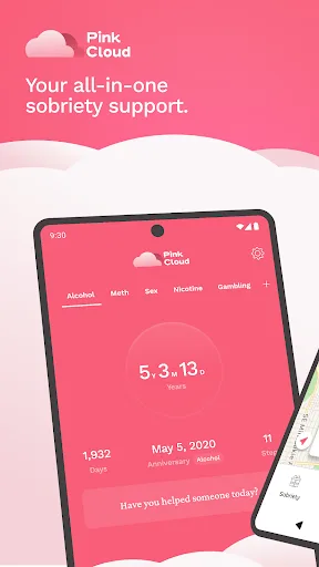Pink Cloud: AA Meeting Finder screenshot 1