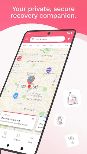 Pink Cloud: AA Meeting Finder screenshot 2
