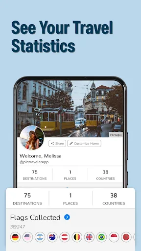 Pin Traveler: Travel Tracker screenshot 3