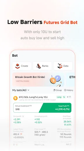 Pionex - Crypto Trading Bot screenshot 2