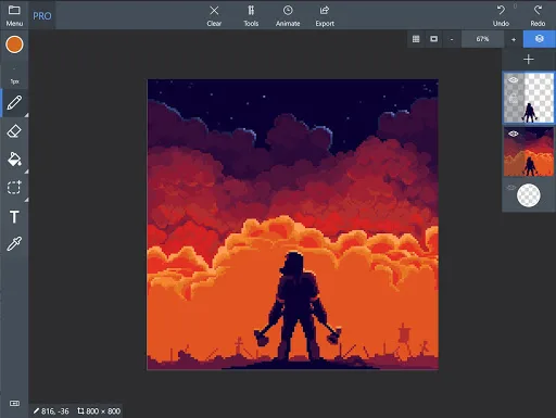 Pix2D - Pixel art studio screenshot 1