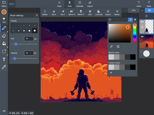 Pix2D - Pixel art studio screenshot 5