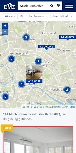 Deutschland-Monteurzimmer.de screenshot 2