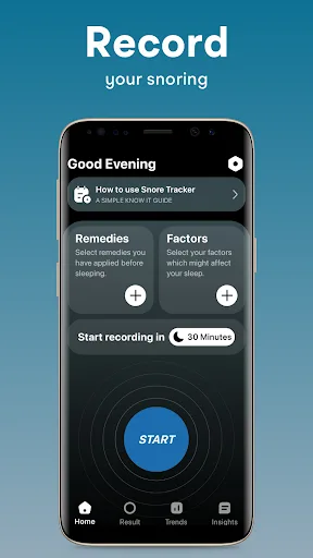 Snore Tracker & Monitor App screenshot 1