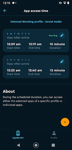 AppBlockX - Block Apps screenshot 4
