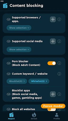 NopoX - Porn Blocker screenshot 3