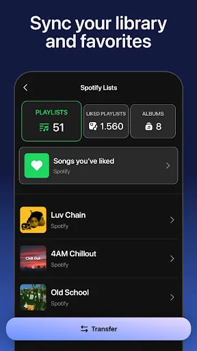 Playlist Transfer for My Music screenshot 3