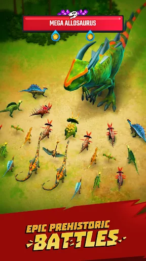 Jurassic Warfare: Dino Battle screenshot 1