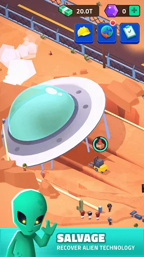 Idle Area 51 screenshot 1