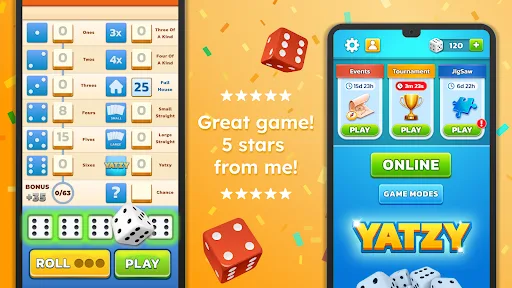 Yatzy - Fun Classic Dice Game screenshot 2