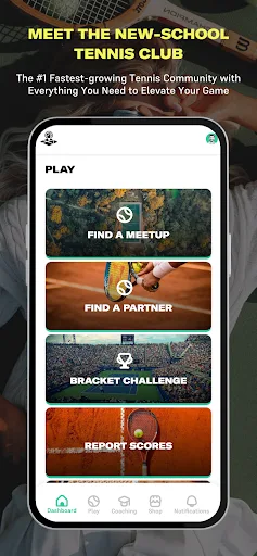PlayYourCourt - Play Tennis screenshot 1
