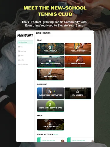 PlayYourCourt - Play Tennis screenshot 5