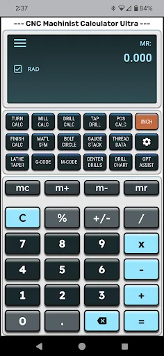 CNC Machinist Calculator Ultra screenshot 1