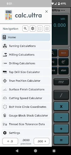 CNC Machinist Calculator Ultra screenshot 2