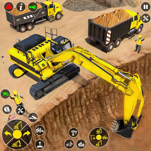 Excavator Road Construction 3D