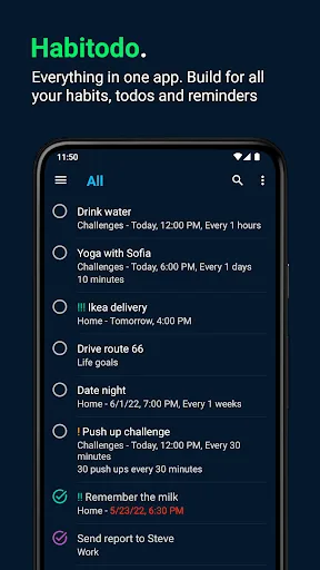 Habitodo: lists, habits & todo screenshot 1