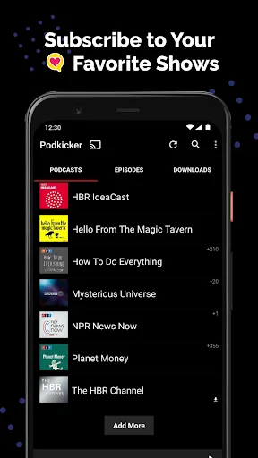 Podkicker - Podcast App Player screenshot 1
