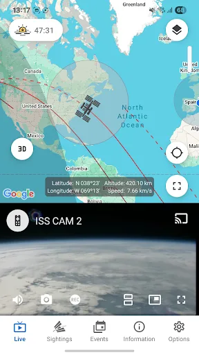 ISS onLive: HD View Earth Live screenshot 2