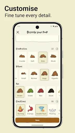 Poop Tracker, Calendar: Poopie screenshot 1