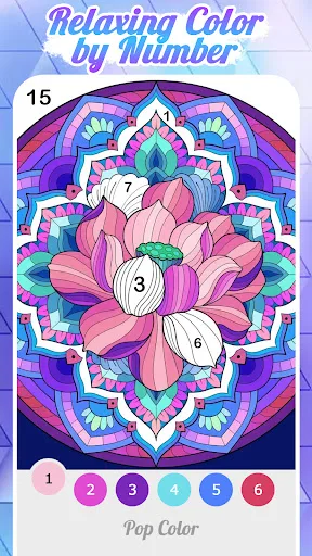 Pop Color - Paint by number screenshot 1